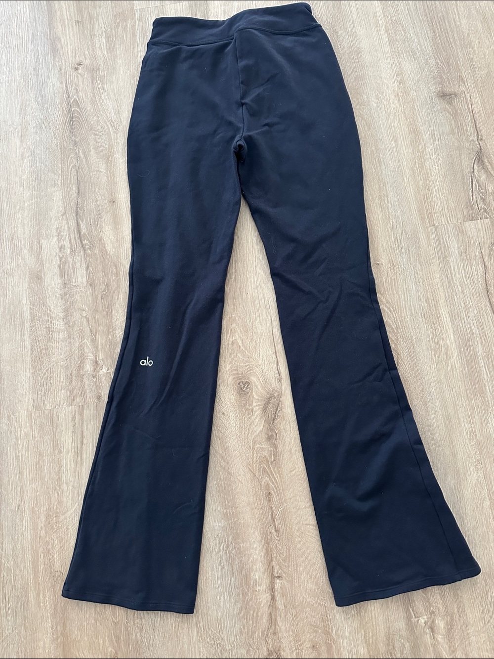 ALO Yoga Black Flare Wide-Leg Yoga Pants